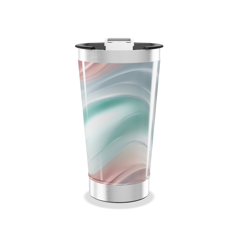 Copo Térmico - Mármore Colorido Aço Inox