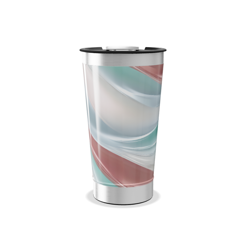 Copo Térmico - Mármore Colorido Aço Inox