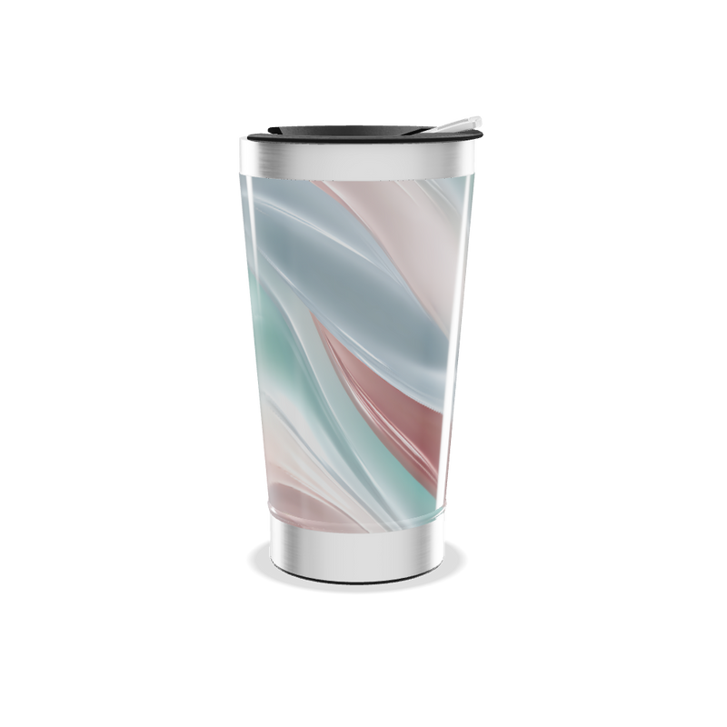 Copo Térmico - Mármore Colorido Aço Inox