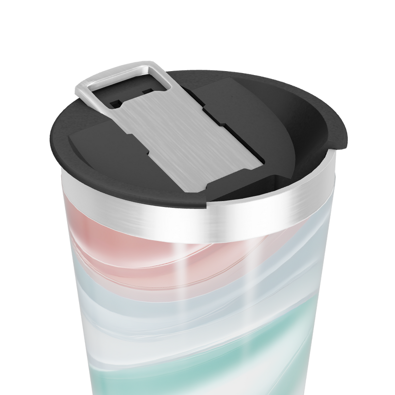 Copo Térmico - Mármore Colorido Aço Inox