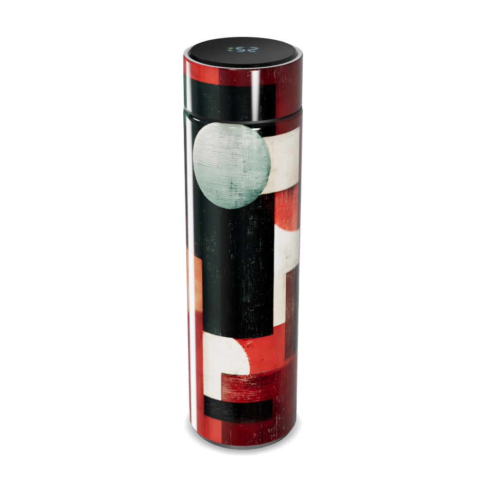 Garrafa Térmica Touch - Estampa Geométrica Colorida