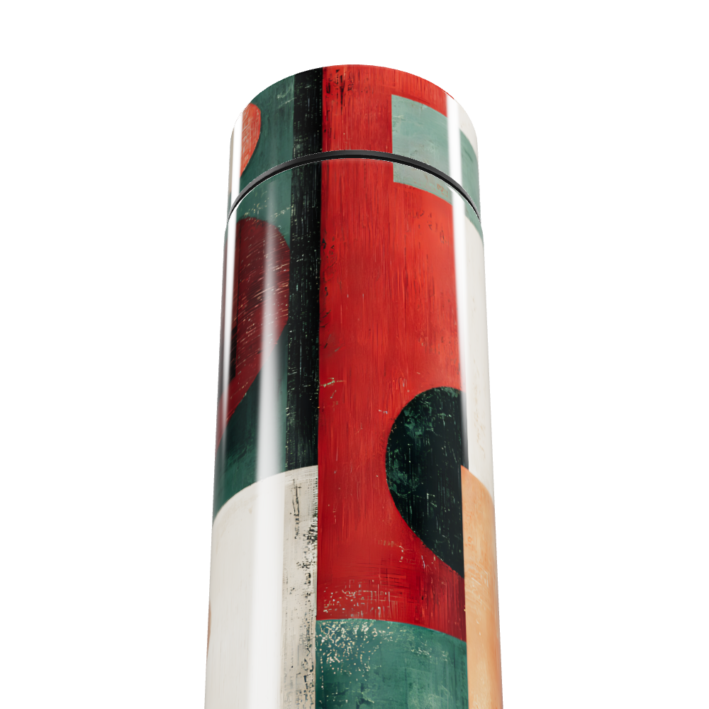 Garrafa Térmica Touch - Estampa Geométrica Colorida