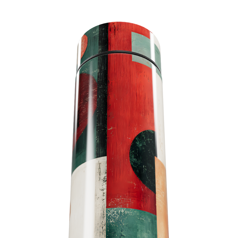 Garrafa Térmica Touch - Estampa Geométrica Colorida