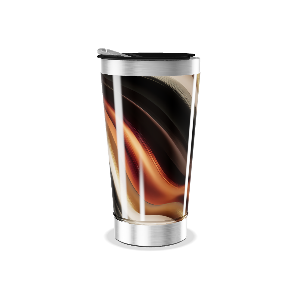 Copo Térmico - Estampa Ondas Coloridas