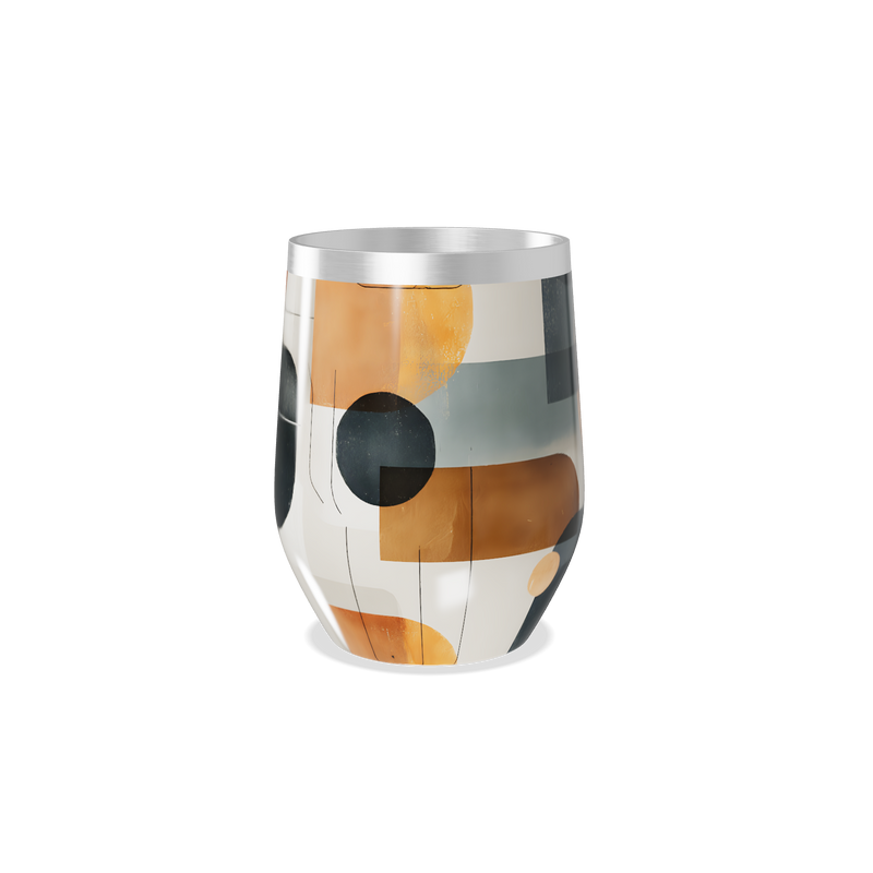 Copo Térmico Slim - Estampa Geométrica Colorida