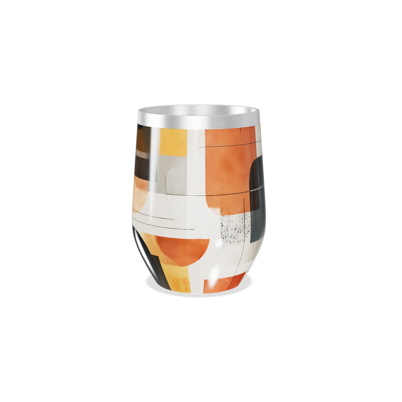 Copo Térmico Slim - Estampa Geométrica Colorida