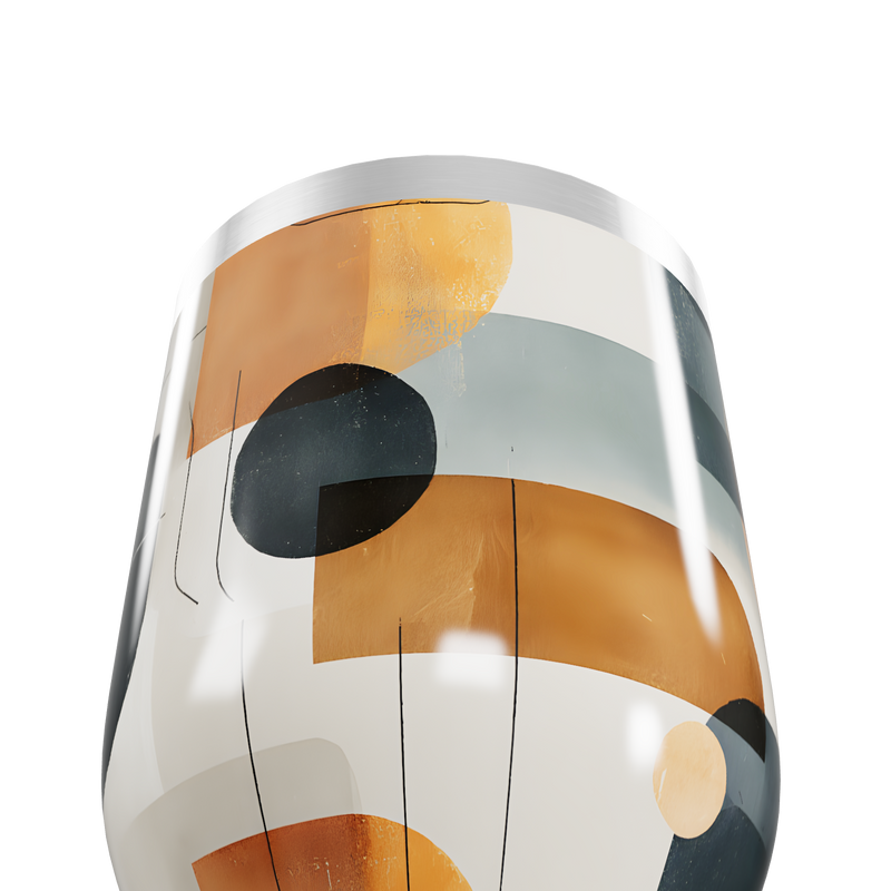 Copo Térmico Slim - Estampa Geométrica Colorida