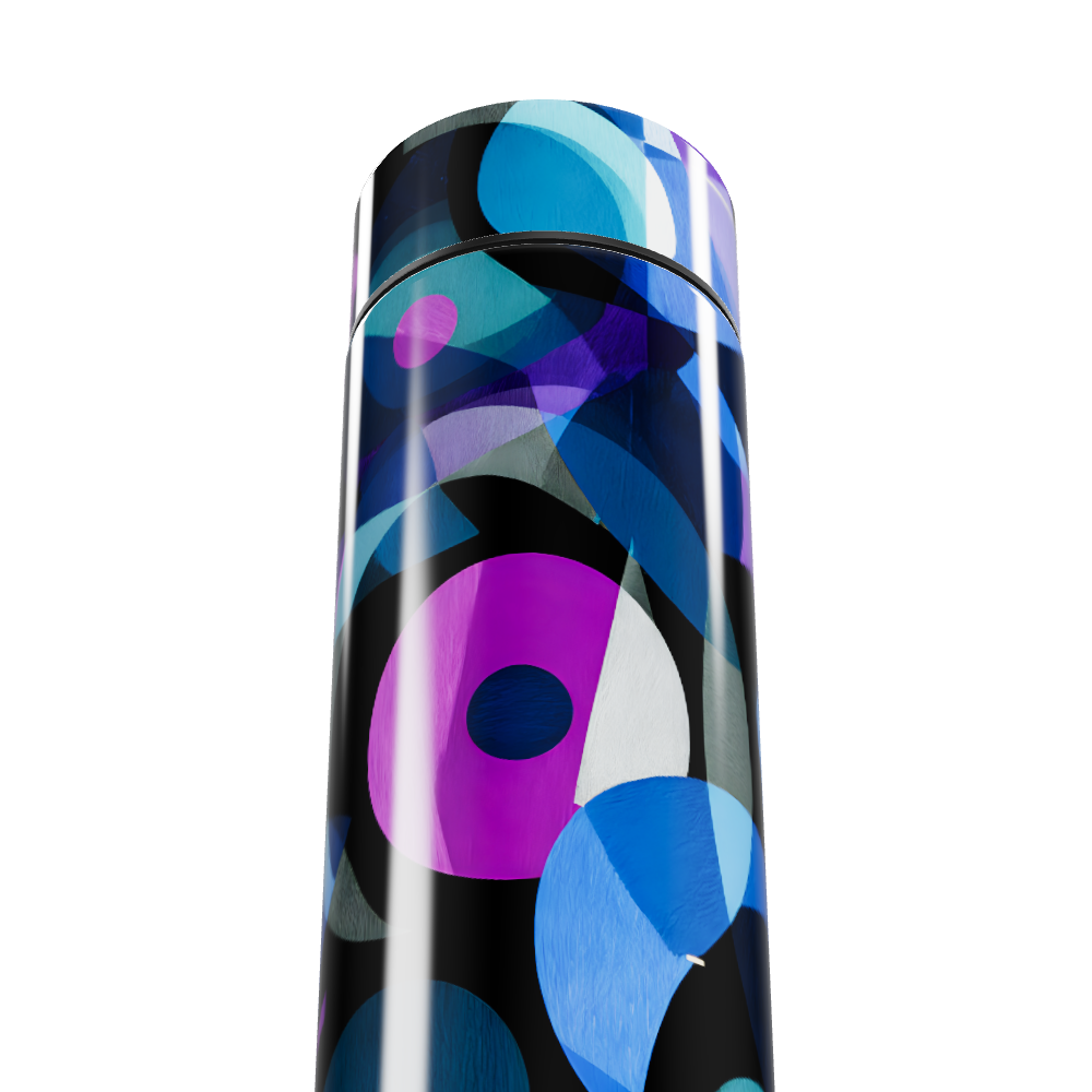 Garrafa Térmica Touch - Estampa Colorida Abstrata