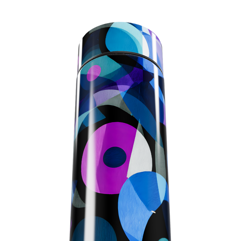 Garrafa Térmica Touch - Estampa Colorida Abstrata