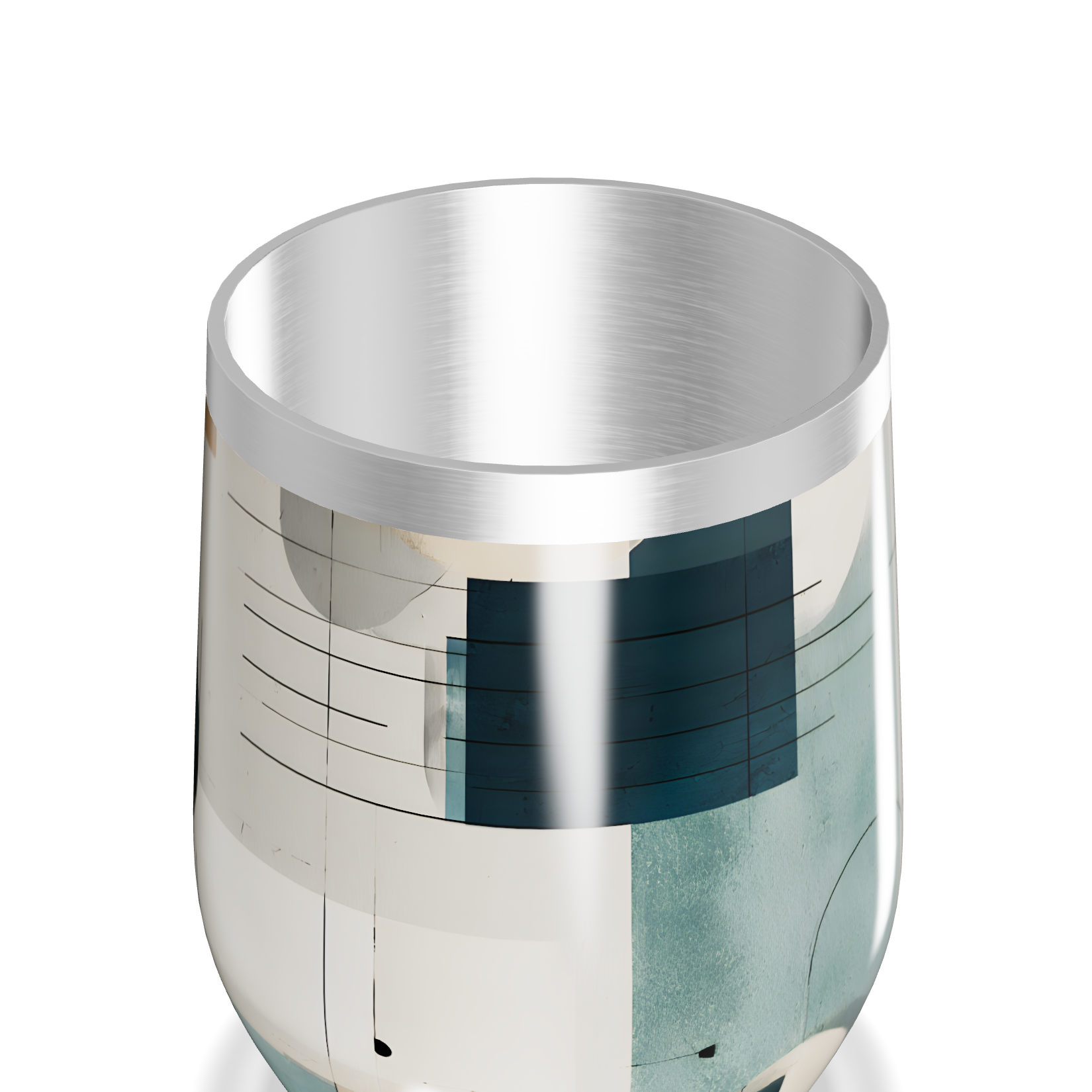 Copo Térmico Slim - Design Abstrato Aço Inox