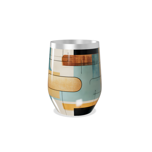 Copo Térmico Slim - Estampa Geométrica Colorida