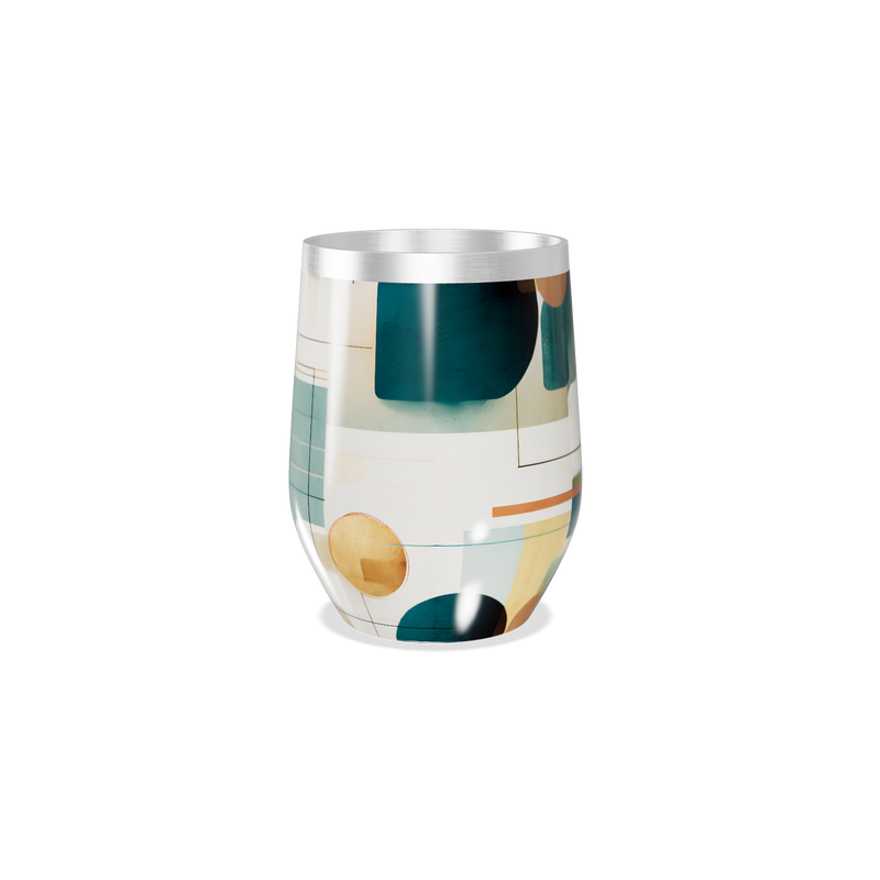 Copo Térmico Slim - Abstrato Colorido Aço