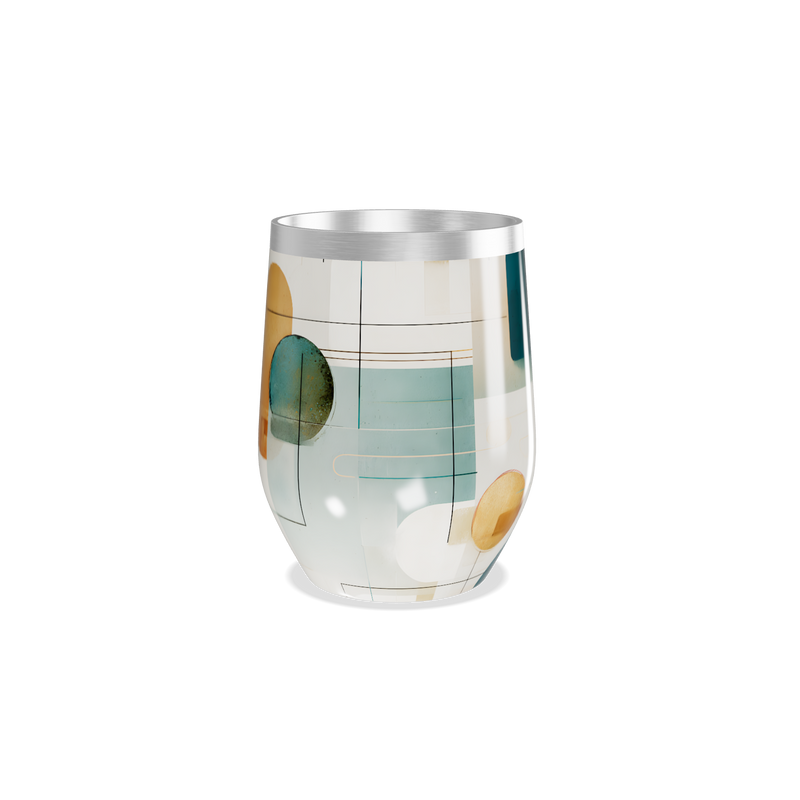 Copo Térmico Slim - Abstrato Colorido Aço