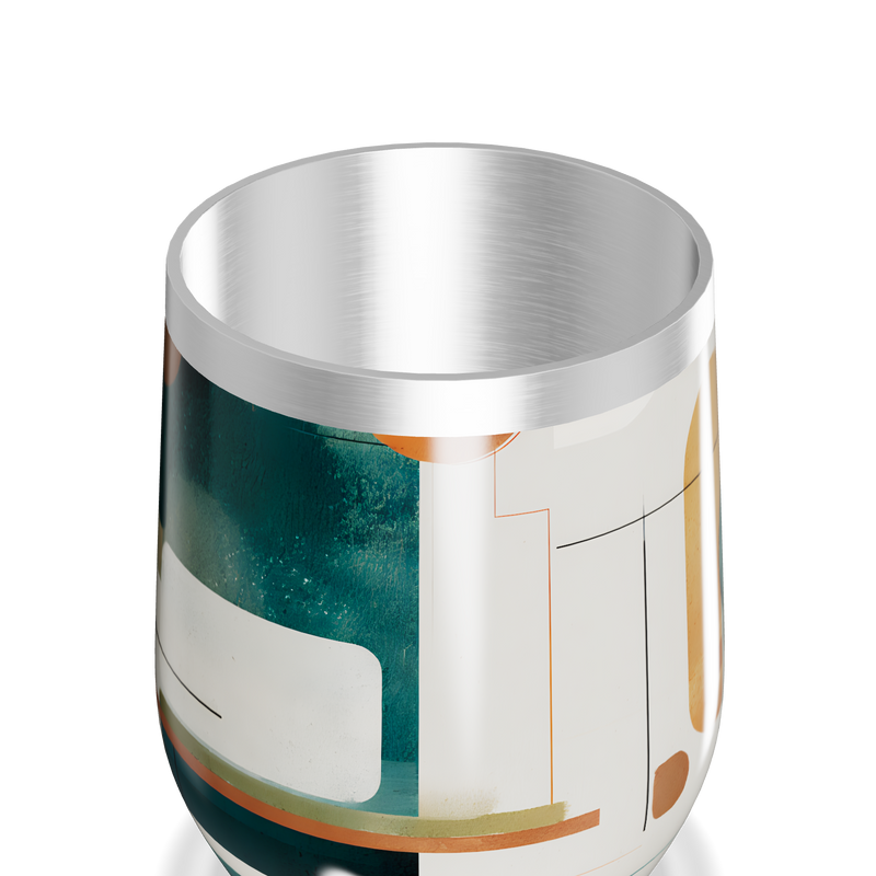 Copo Térmico Slim - Abstrato Colorido Aço