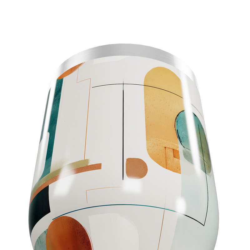 Copo Térmico Slim - Abstrato Colorido Aço