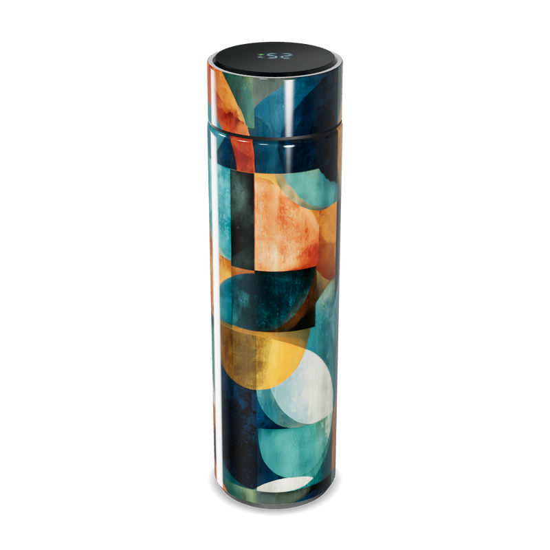 Garrafa Térmica Touch - Colorida Estampada Aço