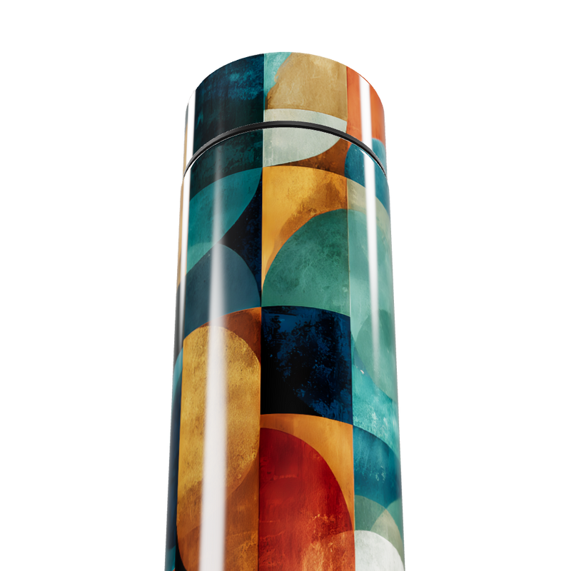 Garrafa Térmica Touch - Colorida Estampada Aço