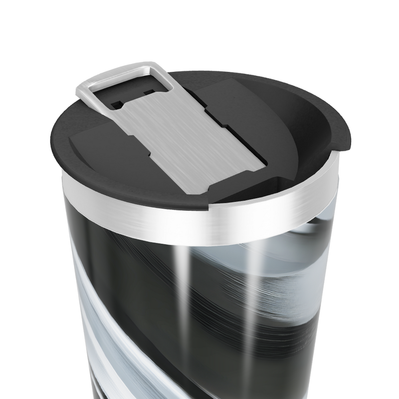 Copo Térmico - Design Preto e Branco