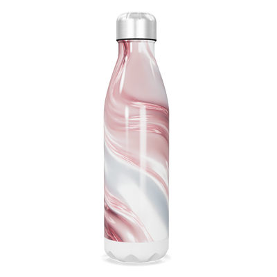 Garrafa Inox - Rosa Marmorizada 750ml
