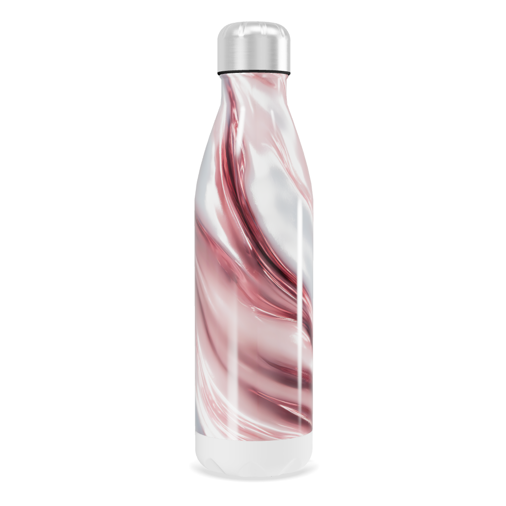 Garrafa Inox - Rosa Marmorizada 500ml