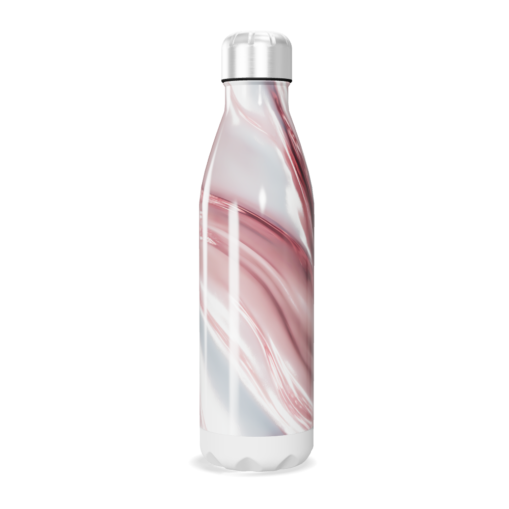 Garrafa Inox - Rosa Marmorizada 500ml