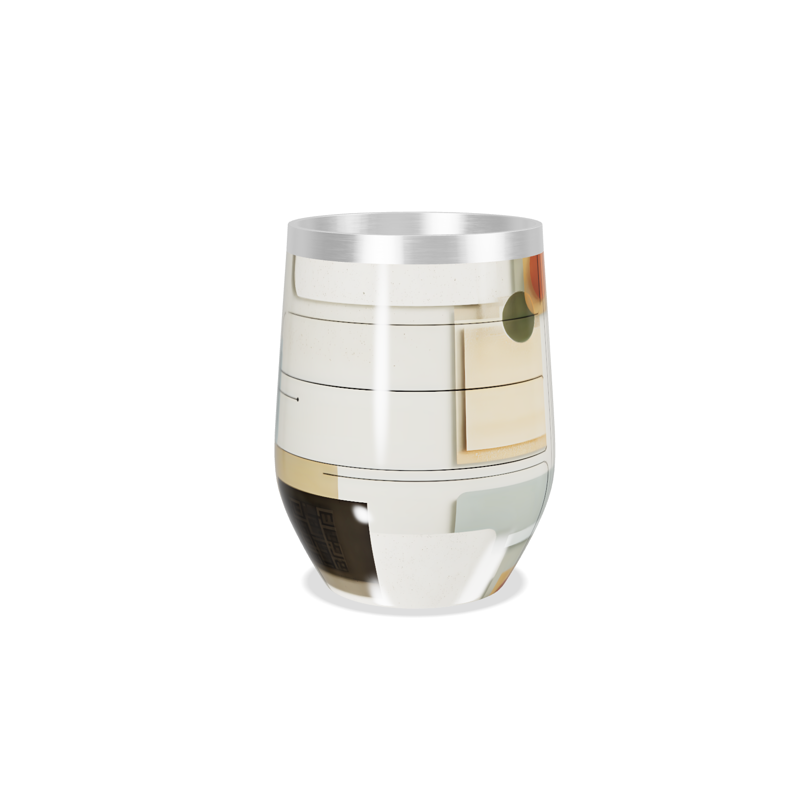 Copo Térmico Slim - Com Estampa Geométrica Colorida