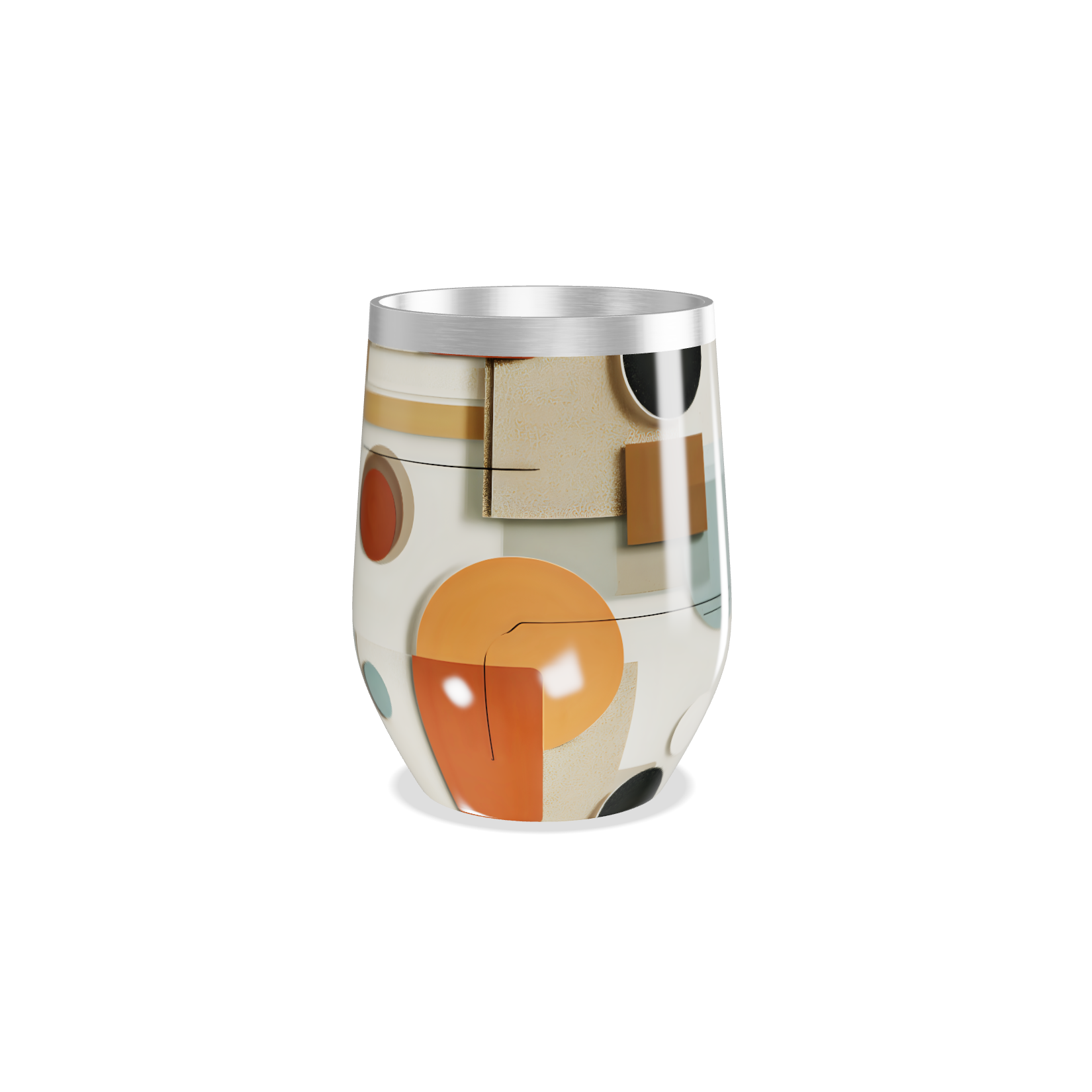 Copo Térmico Slim - Com Estampa Geométrica Colorida