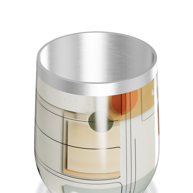 Copo Térmico Slim - Com Estampa Geométrica Colorida