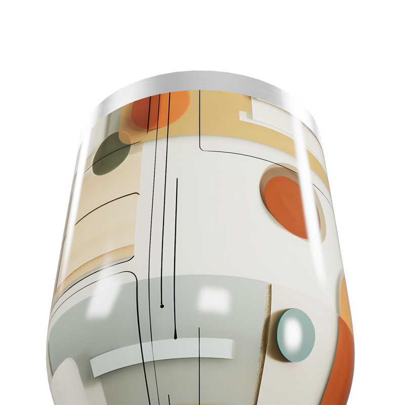 Copo Térmico Slim - Com Estampa Geométrica Colorida