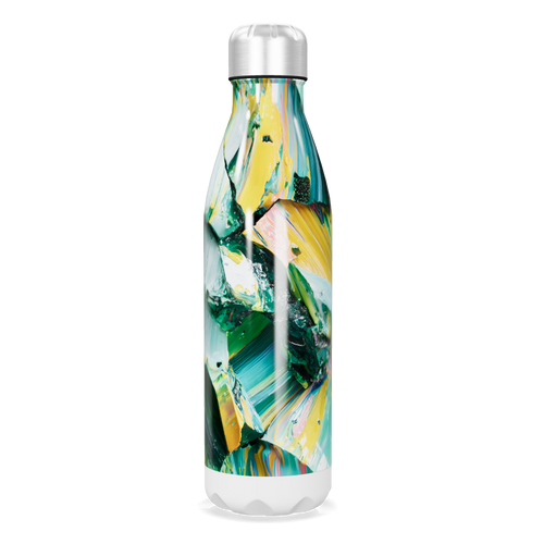 Garrafa Inox - Estampa Abstrata Colorida