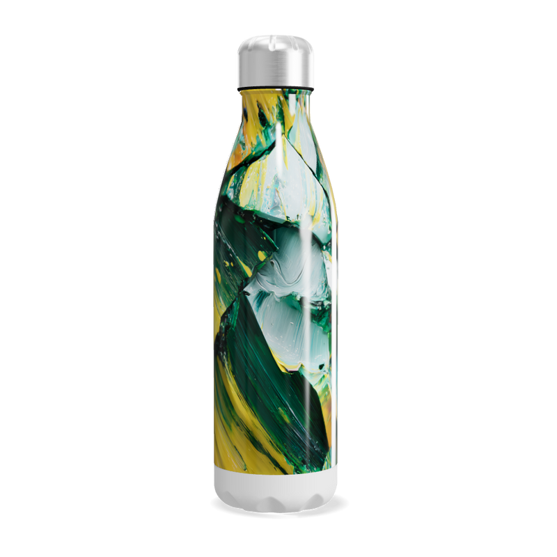 Garrafa Inox - Estampa Abstrata Colorida