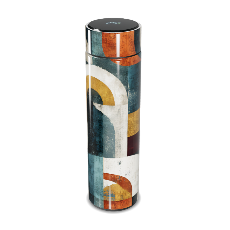 Garrafa Térmica Touch - Estampa Abstrata Colorida