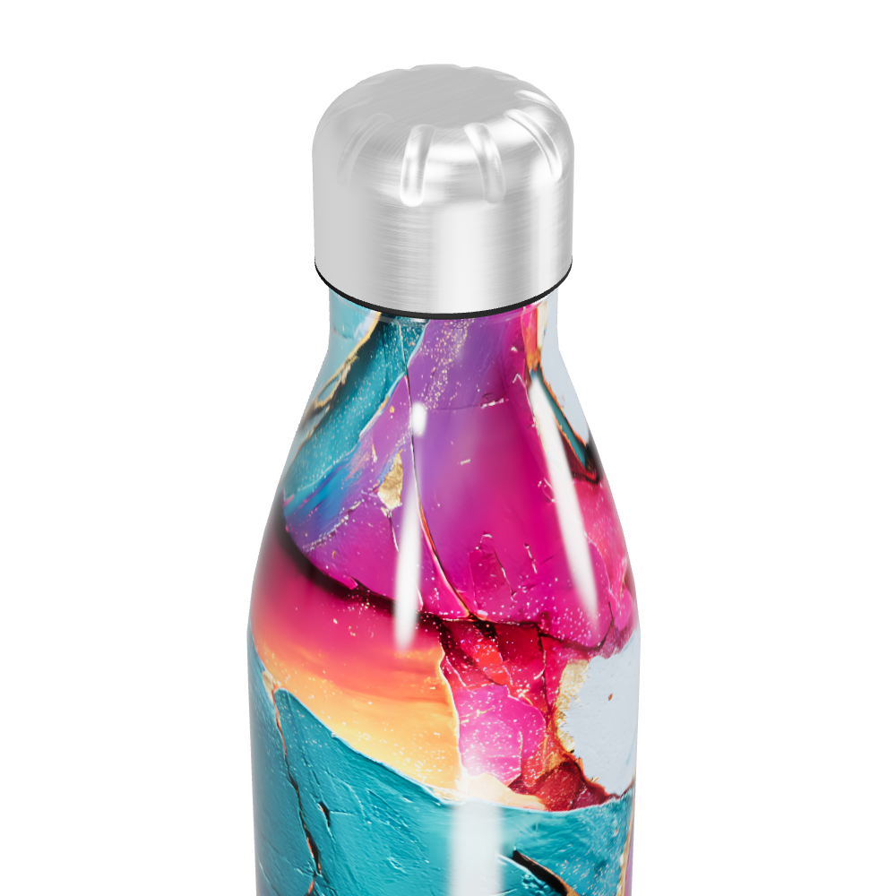 Garrafa Inox - Colorida Abstrata 500ml