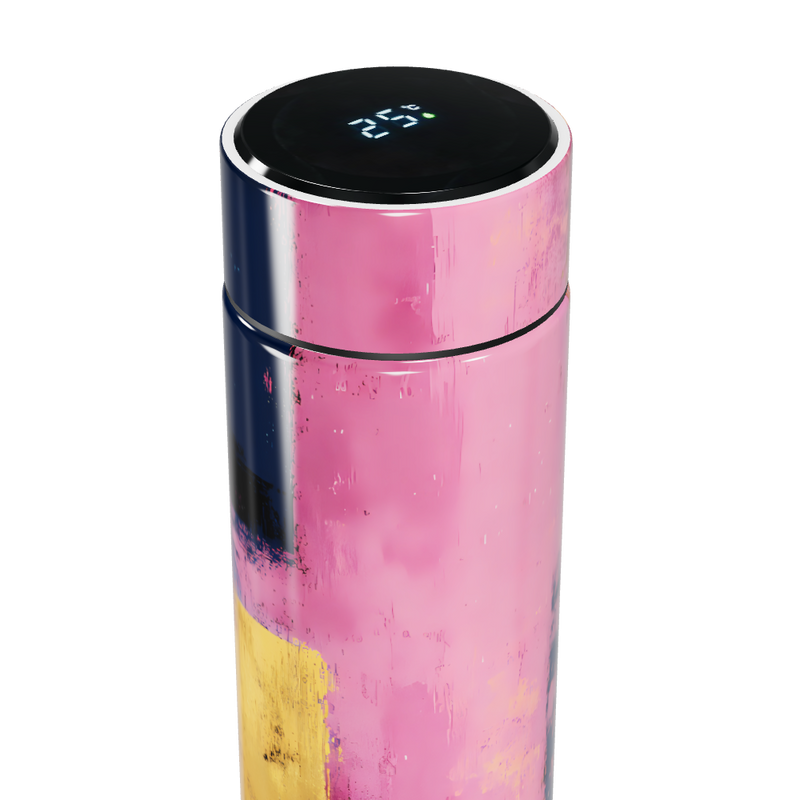 Garrafa Térmica Touch - Rosa Pintura Abstrata