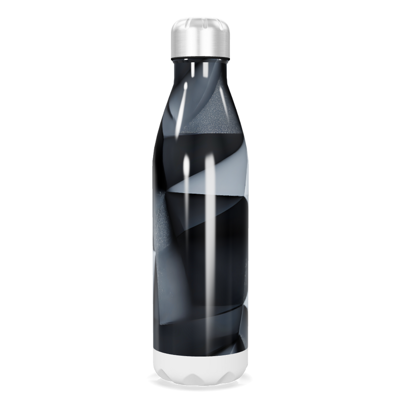 Garrafa Inox Preto Brilhante