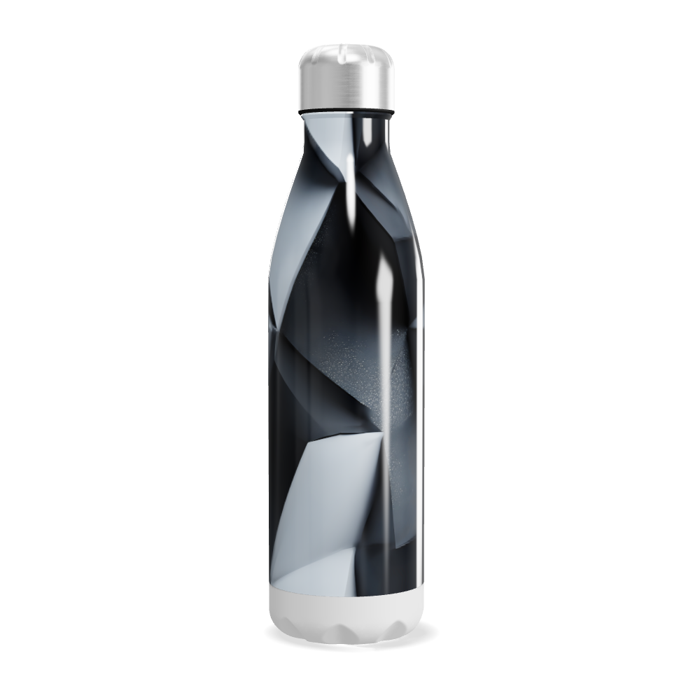 Garrafa Inox Preto Brilhante