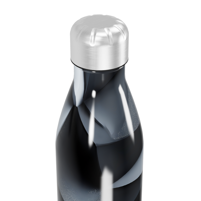 Garrafa Inox Preto Brilhante