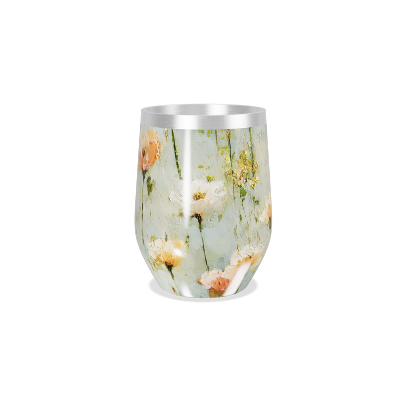 Copo Térmico Slim - Floral em Aço Inox