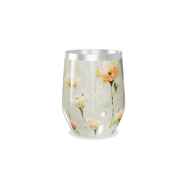 Copo Térmico Slim - Floral em Aço Inox