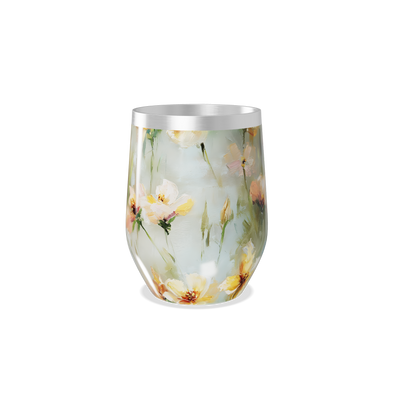 Copo Térmico Slim - Floral Aquarela Inox