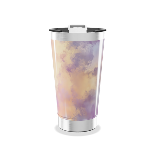 Copo Térmico - Estampa Nuvens Pastel