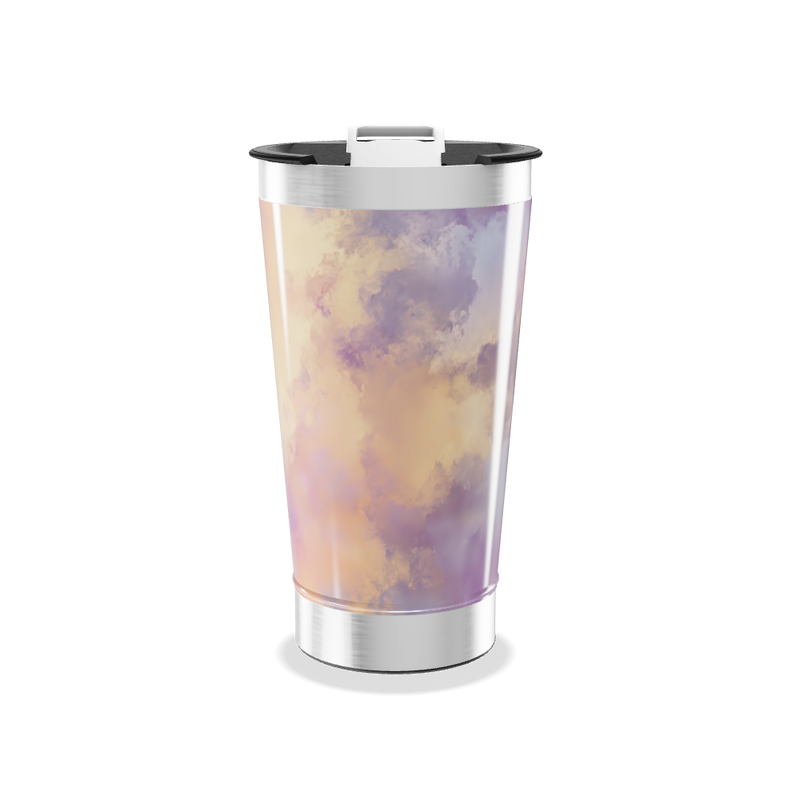 Copo Térmico - Estampa Nuvens Pastel
