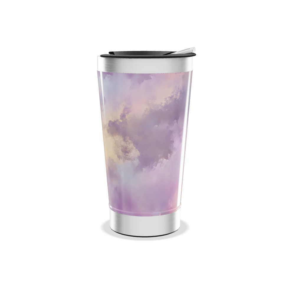 Copo Térmico - Estampa Nuvens Pastel