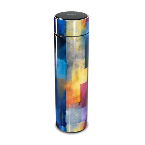 Garrafa Térmica Touch Estampa Colorida Inox