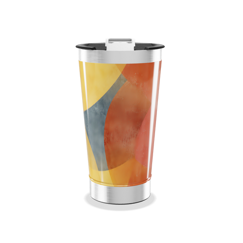 Copo Térmico - Design abstrato colorido