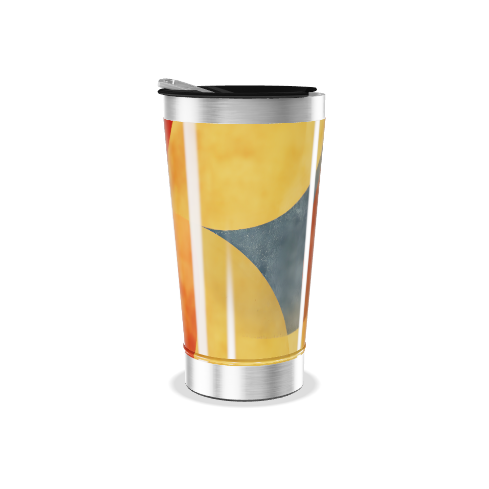 Copo Térmico - Design abstrato colorido