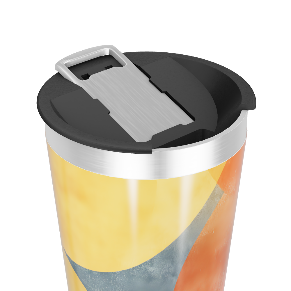 Copo Térmico - Design abstrato colorido