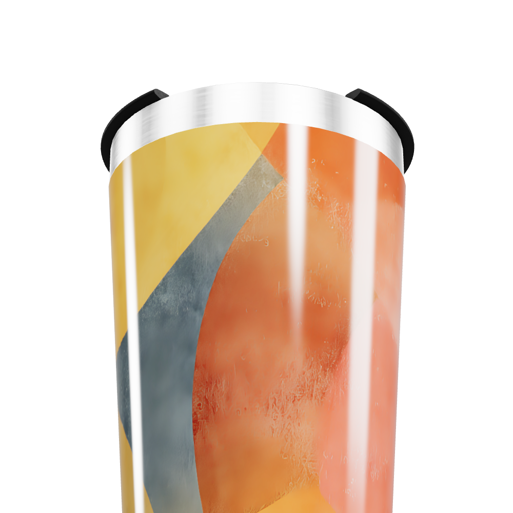 Copo Térmico - Design abstrato colorido