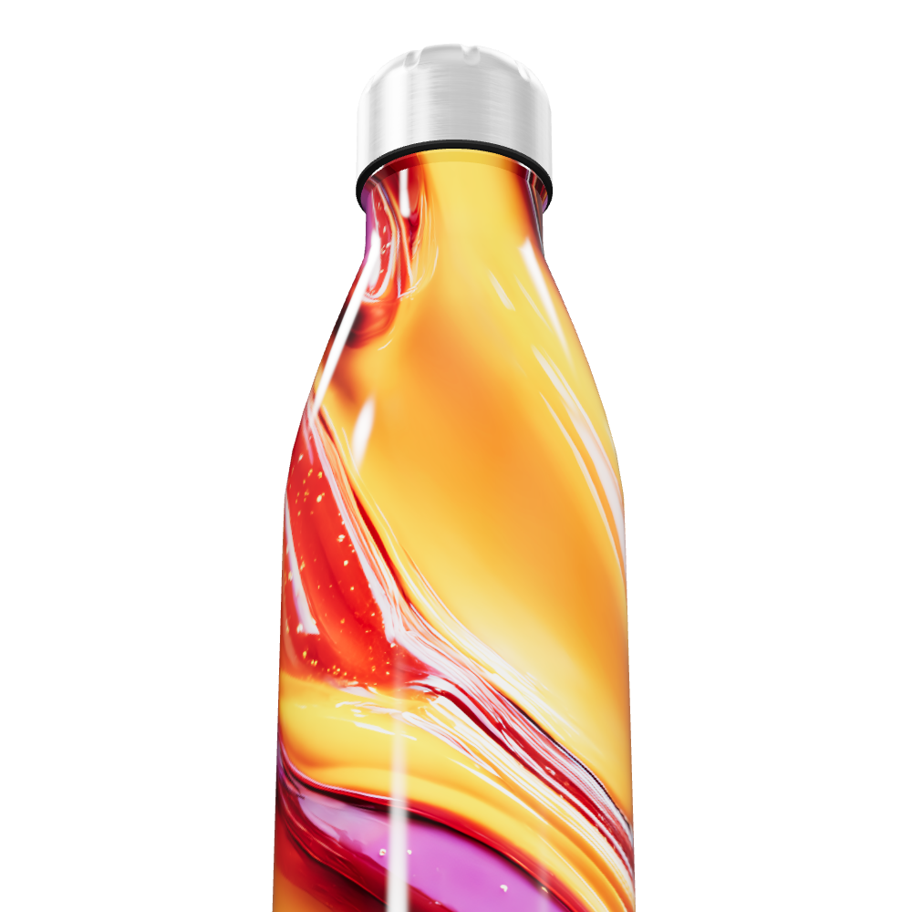 Garrafa Inox Estampa Colorida 500ml