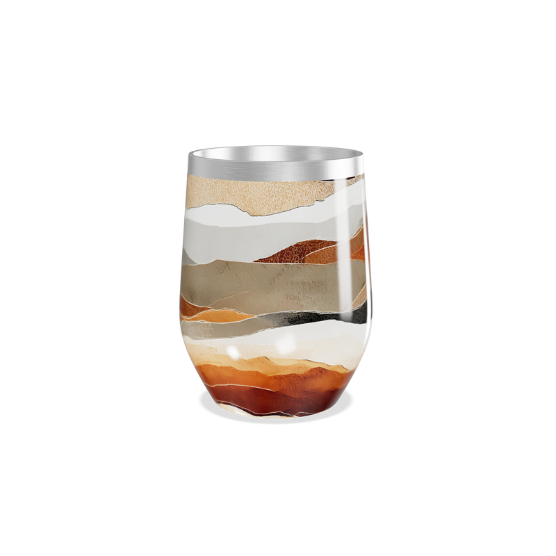 Copo Térmico Slim - Estampa Ondas Coloridas